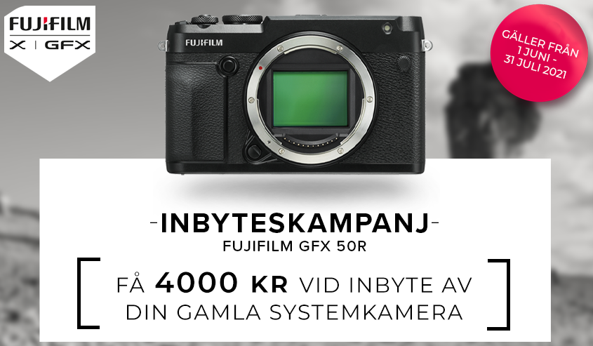 Fujifilm GFX 50R inbyteskampanj